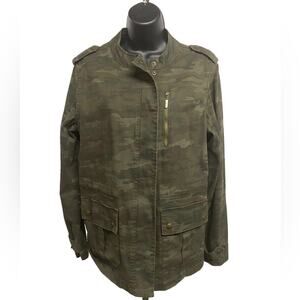 Max Jeans Camouflage Camo Military Style Jacket Size Medium